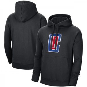 c46045c173fa9dd8c5a49901158fd246.jpeg Men's Los Angeles Clippers 2021 Black City Edition Essential Logo Fleece Pullover Hoodie