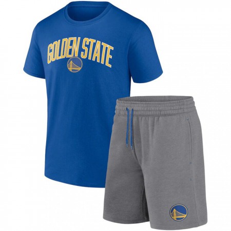 c4de121737c8cddc6c73babb7161d055.jpeg Men's Golden State Warriors Royal/Heather Gray Arch T-Shirt & Shorts Combo Set