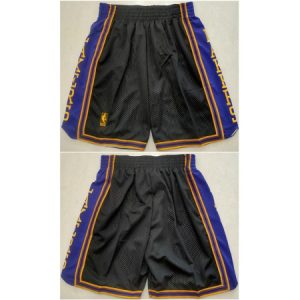 Men's Los Angeles Lakers Black Shorts (Run Small) Q2HU