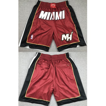 Men's Miami Heat Red Shorts (Run Small) IHP7