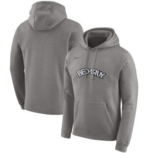 c773c0627914cb8cb258549757e1fbf4.jpeg Men's Brooklyn Nets Heather Gray City Edition Club Pullover Hoodie