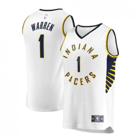 Men's Indiana Pacers #1 T.J. Warren White Stitched Jersey PYS5