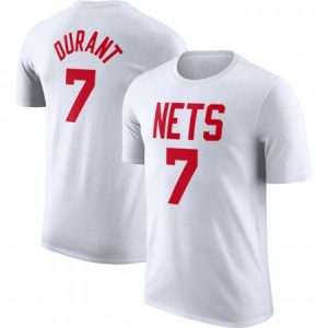 caa6a33014e38d32f78e86302f05bb2c.jpeg Men's Brooklyn Nets #7 Kevin Durant White 2022/23 Classic Edition Name & Number T-Shirt
