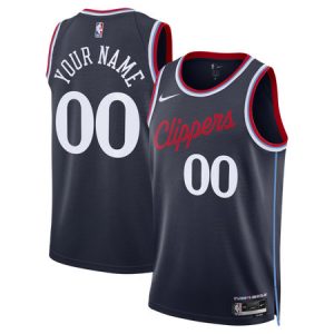 Youth LA Clippers Nike Navy Swingman Icon Edition Custom Jersey