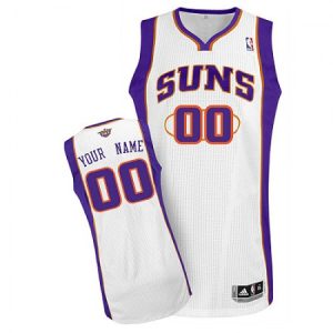 cd4183e058342a54196b4cc2abb80340.jpeg Men's Phoenix Suns White Authentic Custom Jersey
