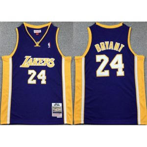 Youth Los Angeles Lakers #24 Kobe Bryant Purple Stitched Basketball Jersey WG8R