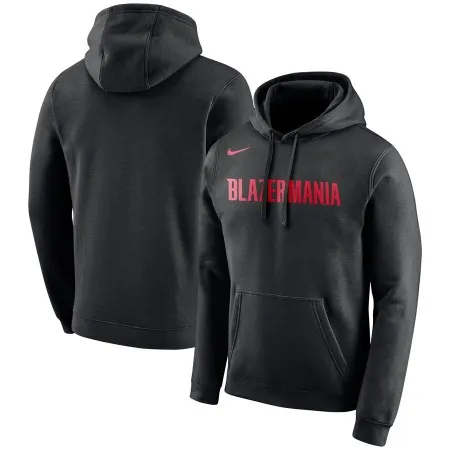 Men's Portland Trail Blazers Black City Edition Logo Essential Pullover Hoodie 2226