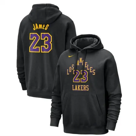 d14de805265d9f8145cdfb0dbd45108f.webp Men's Los Angeles Lakers #23 LeBron James Black 2023/24 City Edition Name & Number Pullover Hoodie