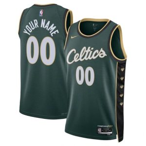 Men's Boston Celtics Active Player Custom 2022-23 Green City Edition Stitched Basketball Jersey 9CVZ