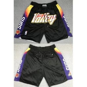 Men's Phoenix Suns Black Shorts (Run Small) C60O