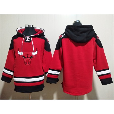 d4a42e4e673d3a5df799ab375f886135.jpeg Men's Chicago Bulls Blank Red/Black Ageless Must-Have Lace-Up Pullover Hoodie