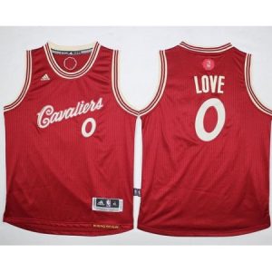 Youth Cleveland Cavaliers #0 Kevin Love Red 2015-2016 Christmas Day Stitched NBA Jersey