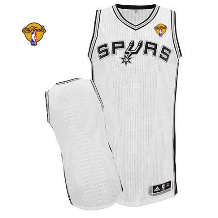 Men‘s San Antonio Spurs White Finals Patch Revolution 30 Jersey