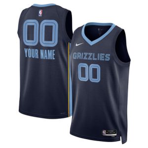 Youth Memphis Grizzlies Nike Navy Swingman Icon Edition Custom Jersey