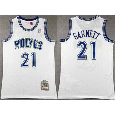 d9eba7e9c5f37b98f0f74ba2fae33555.jpeg Men's Minnesota Timberwolves #21 Kevin Garnett White Throwback Stitched Jersey KFTD