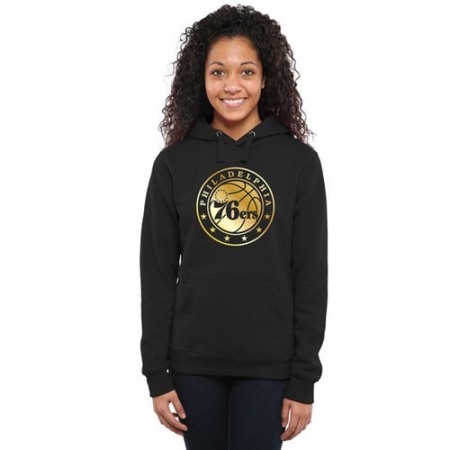 de3a34be94726a3d52df3b31694c1ac1.jpeg Women's Philadelphia 76ers Gold Collection Pullover Hoodie Black
