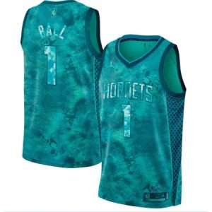 Men's Charlotte Hornets #1 LaMelo Ball Teal Stitched Basketball Jersey GGZO