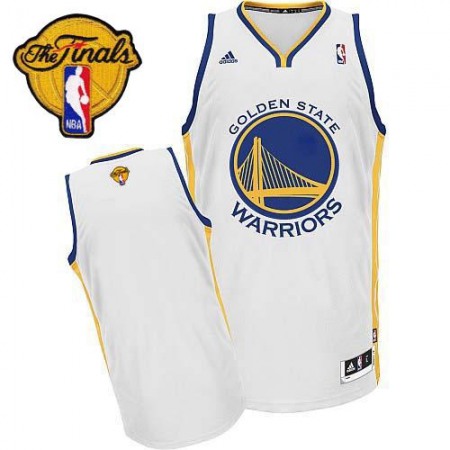Men‘s Golden State Warriors White The Finals Patch Revolution 30 Jersey