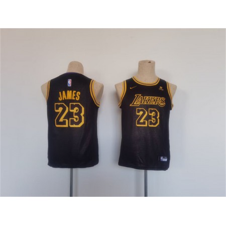 e01f0d242569212bb3d77ab84cb82696.jpeg Youth Los Angeles Lakers #23 LeBron James Black Stitched Basketball Jersey IBLY