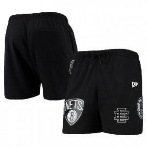 Men's Brooklyn Nets Black Shorts 29J3