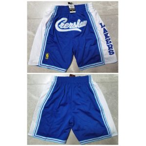 Men's Los Angeles Lakers Blue Shorts (Run Small) QUZV