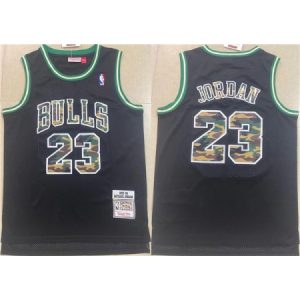 Men's Chicago Bulls #23 Michael Jordan Black Stitched Jersey DYT5