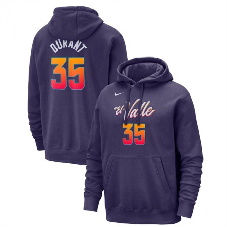 e4baded946f10e8995d28df3c32ebd2d.jpeg Men's Phoenix Suns #35 Kevin Durant Purple 2023/24 City Edition Name & Number Pullover Hoodie