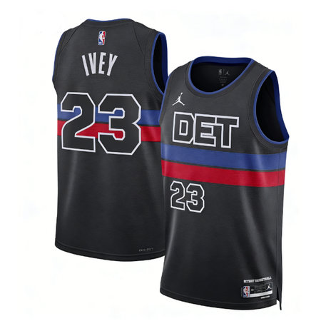 e73dc713ca09ac5513eeffca8239104e.jpeg Women's Detroit Pistons #23 Jaden Ivey Black 2022/23 Swingman Statement Edition Jersey