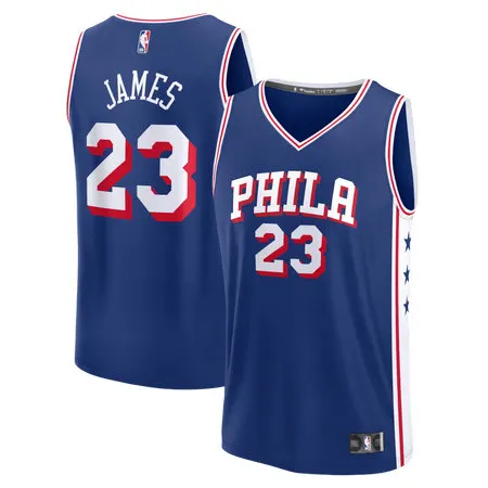 Women's Philadelphia 76ers #23 LeBron James Royal Fast Break Icon Edition Jersey