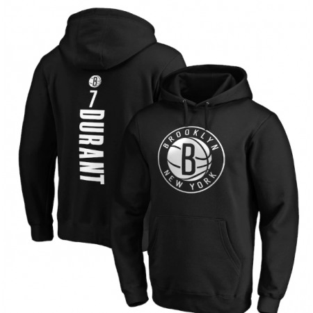 e81d070503b4c5fcb5467edb79c8254e.jpeg Men's Brooklyn Nets #7 Kevin Durant Black Playmaker Name & Number Pullover Hoodie