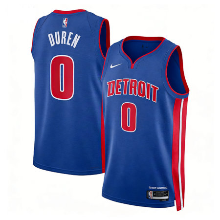 e82b6770cf64d9a6d12d40e9535a5ee8.jpeg Women's Detroit Pistons #0 Jalen Duren Blue Swingman Icon Edition Jersey