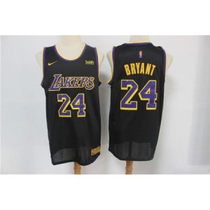 Men's Los Angeles Lakers #24 Kobe Bryant Black Stitched NBA Jersey 9VT3
