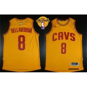 Revolution 30 Cavaliers #8 Matthew Dellavedova Gold The Finals Patch Stitched NBA Jersey 38JZ