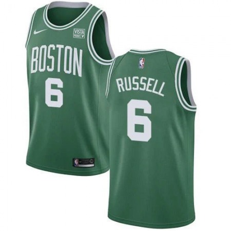 Men's Boston Celtics #6 Bill Russell Green Stitched Basketball Jersey 99H2
