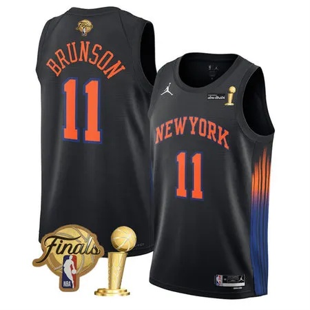 ed82ced85c52745e2cc965f0bc234f57.webp Youth New York Knicks #11 Jalen Brunson Black 2026 Finals Patch And Finals Champions Patch Statement Edition Stitched Jersey