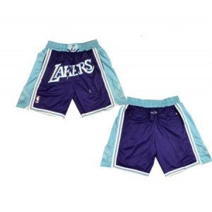 Men's Los Angeles Lakers Purple Shorts (Run Small) NEBU