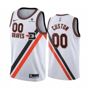 Men's LA Clippers White Custom Jersey 00ET