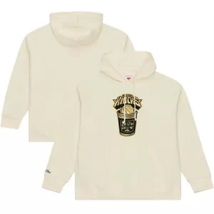 Men's New York Knicks Cream 2026 Finals Champions Gold Coffee Cup Hoodie