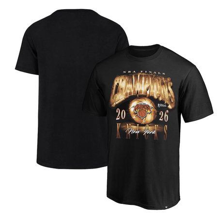 Men's New York Knicks Black 2026 NBA Finals Champions Big & Tall T-Shirt