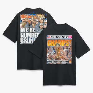 f263010f21cfec726a85c86d4272963a.webp Men's New York Knicks x New York Post Black 2026 NBA Finals Champions Newspaper Cover Heavyweight T-Shirt
