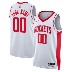 Men's Houston Rockets NIke White Swingman Association Edition Custom Jersey