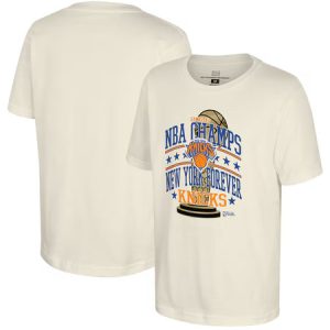Men's New York Knicks Natural 2026 NBA Finals Champions No Regrets T-Shirt
