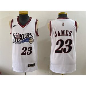 Youth Philadelphia 76ers #23 LeBron James White 2026 Classic Edition Jersey