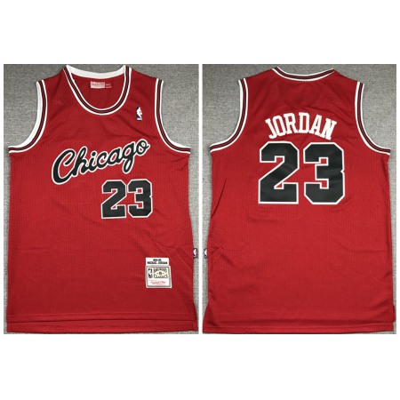 Men's Chicago Bulls #23 Michael Jordan 1984-85 Red Throwback Stitched Jersey S0YB