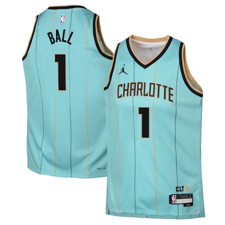 Youth Charlotte Hornets #1 LaMelo Ball Mint 2024/25 Swingman City Edition Player Jersey
