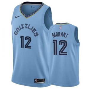 Youth Memphis Grizzlies #12 Ja Morant Blue Stitched Basketball Jersey QPQT