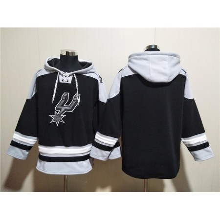 f9dca7563f544ff7c13d889da5f18774.jpeg Men's San Antonio Spurs Blank Black Ageless Must-Have Lace-Up Pullover Hoodie
