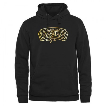 fbcb5c389e559cc3ff2387e9716c8854.jpeg San Antonio Spurs Gold Collection Pullover Hoodie Black