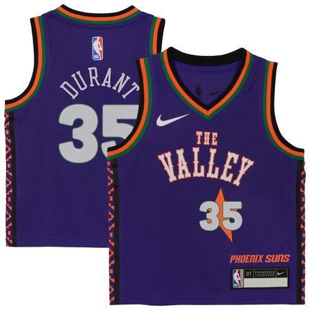 Toddler Phoenix Suns #35 Kevin Durant Purple 2024/25 Swingman City Edition Player Jersey