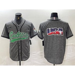 fd69d89fc0a2a64837dfc59d76efa8a6.jpeg Men's Boston Celtics Gray Team Big Logo With Patch Stitched Baseball Jersey MB00